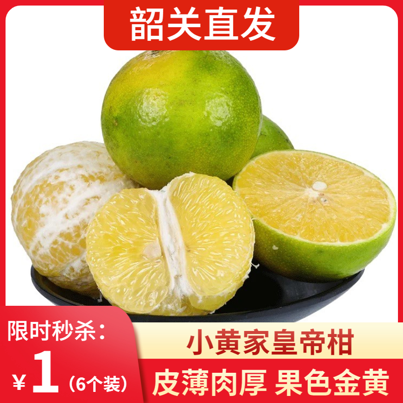 小黄家仁化皇帝柑6个装